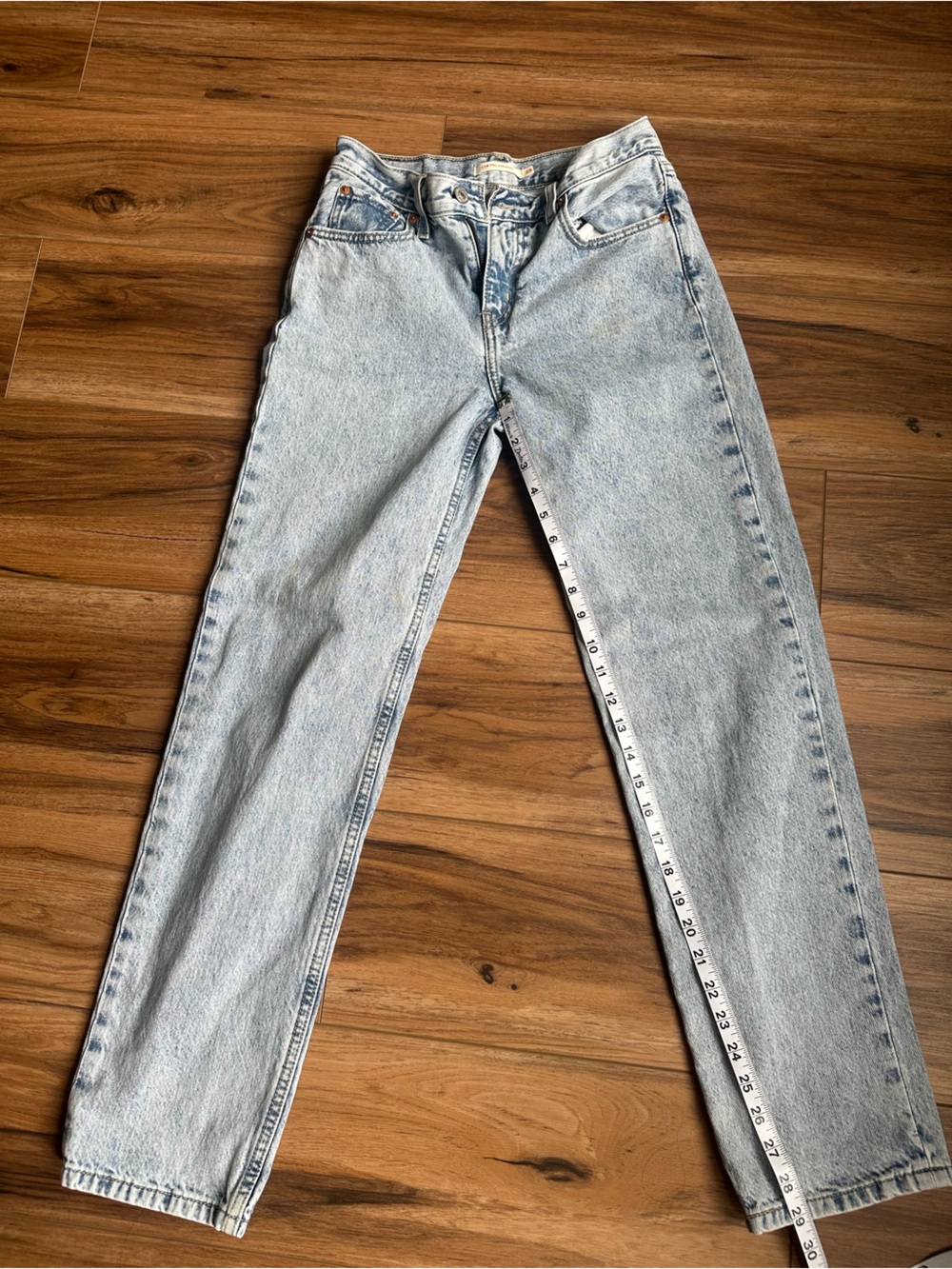 Levis Low Pro Straight Denim Jeans - Classic Blue - Picture 4 of 5